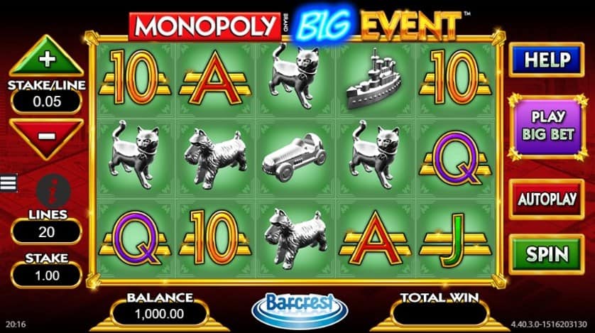 Joacă Gratis MONOPOLY Big Event