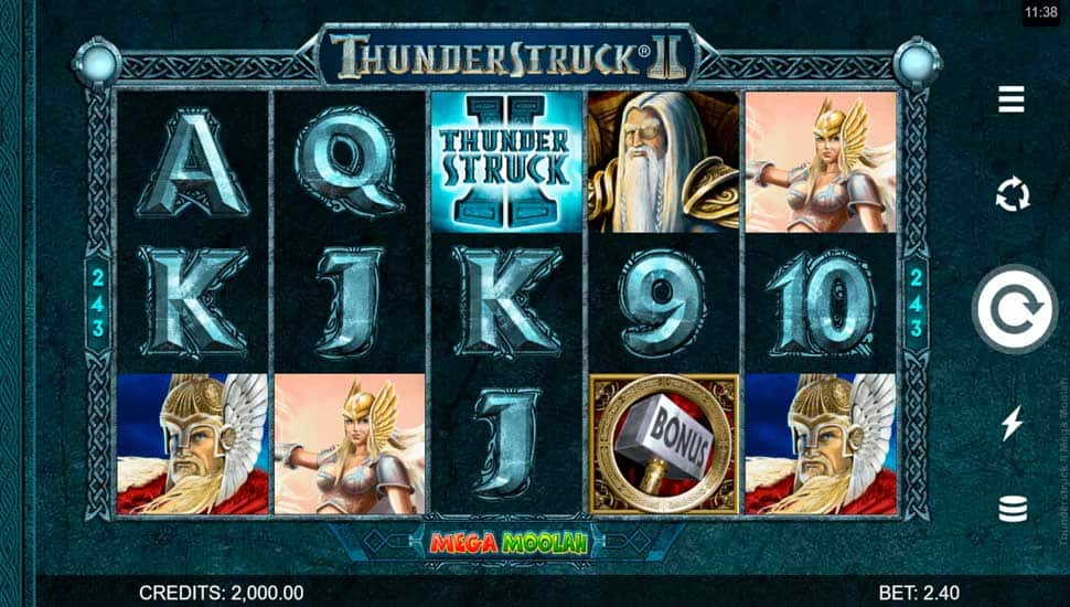Joacă Gratis Thunderstruck II Mega Moolah