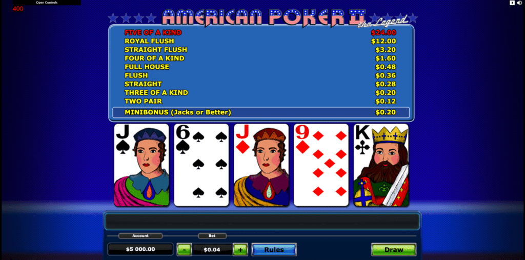 Joacă Gratis American Poker II