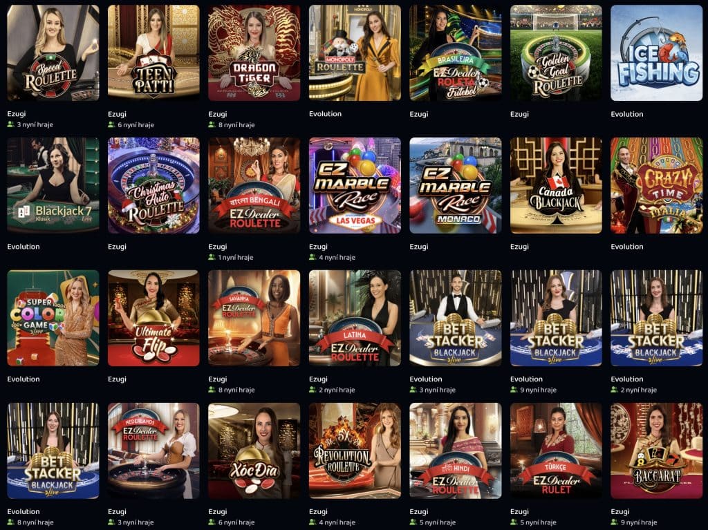 Pike Casino - Live casino