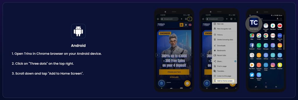 Trino Casino - Mobil